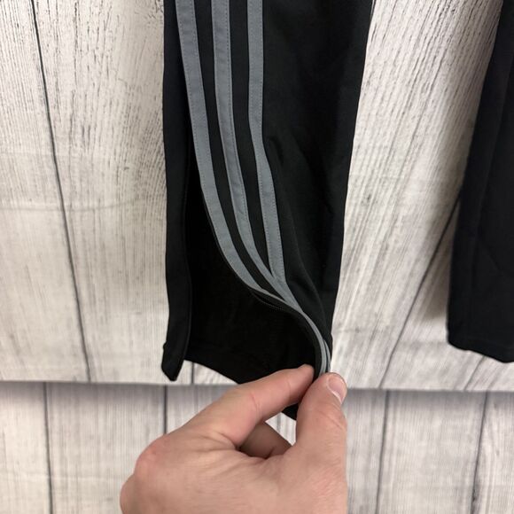 Adidas Climacool Men's Medium Black Soccer Ankle Zip Activewear Jogger Pants - Picture 3 of 7